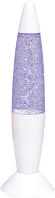 B&Q -  Colour Changing Glitter Lamp With Colourful Swirling Effect.