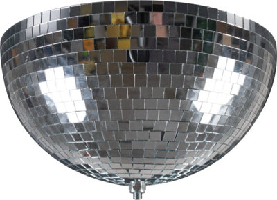 Fxlab Half Mirror Ball With Built In Motor Brings  A Disco Atmosphere To Any Party from B&Q