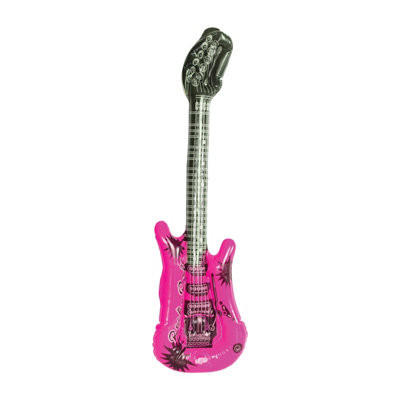 Cheetah Party Inflatable 55Cm Guitar Ideal For Parties from B&Q