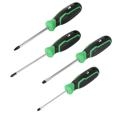 Rikä Rika 4-Piece Magnetic Screwdriver SetSl And Pz Chrome Vanadium from B&Q