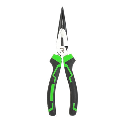 Rikä Rika 200mm High Leverage Bent Long Nose Pliers from B&Q