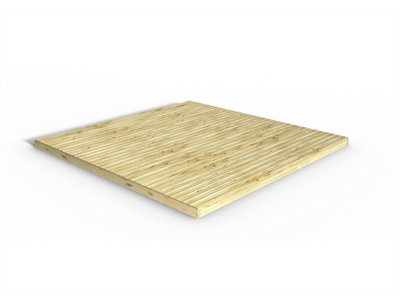 Edecks Anti Slip Discount Decking Kit Pressure Treated Boards With Joists & Fixings3.6M X 3.6M No Handrails from B&Q