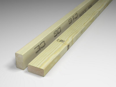 Edecks Treated 3000mm C16 Timber Joist (100mm X 47mm)Pack Of 20 from B&Q