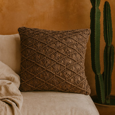 Wyld Haus Amalfi Set Of 2 Hand-Woven Coffee Cushion Covers 45 X 45 Cm from B&Q
