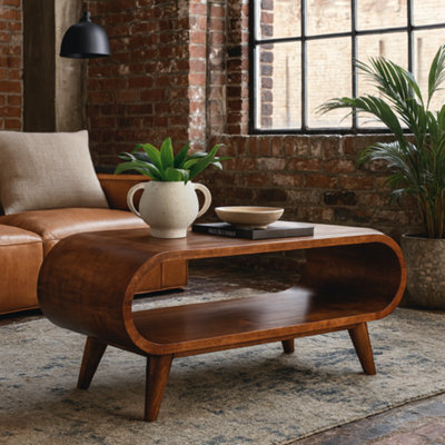 Wyld Haus Porquerolles Nordic Mango Wood Low Coffee Table from B&Q
