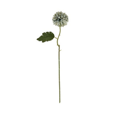 Wyld Haus Set Of 3 Pale Green Blue Short Chrysanthemum Stems (Artificial) from B&Q