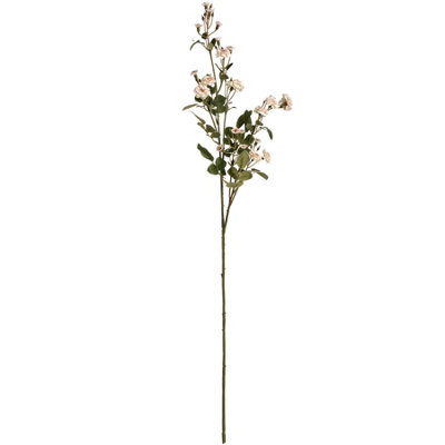 Wyld Haus Set Of 3 Cream Wild Meadow Rose Artificial Flower Stems740mm from B&Q