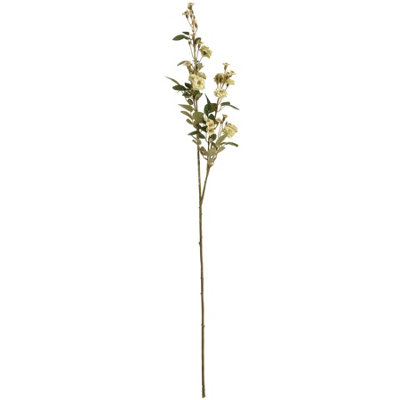 Wyld Haus Set Of 3 Green Wild Meadow Rose Artificial Stems 740 mm from B&Q