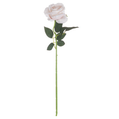 Wyld Haus Set Of 3 Pastel Pink Artificial Tea Rose Stems from B&Q