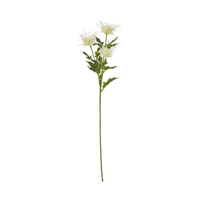 Wyld Haus Set Of 3 Cream Sea Holly Artificial Flowers 670mm Tall Faux Stems For Home Décor from B&Q