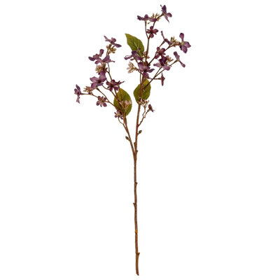 Wyld Haus Set Of 3 Purple Vernicia Fordii Artificial Flower Sprays from B&Q