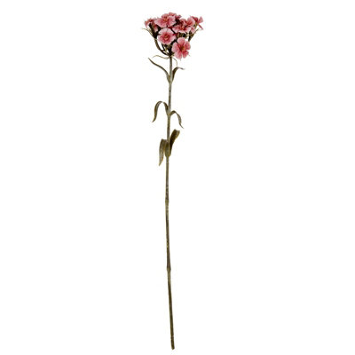 Wyld Haus Set Of 3 Pink Artificial Dianthus Sprays550mm Faux Flower Stems from B&Q