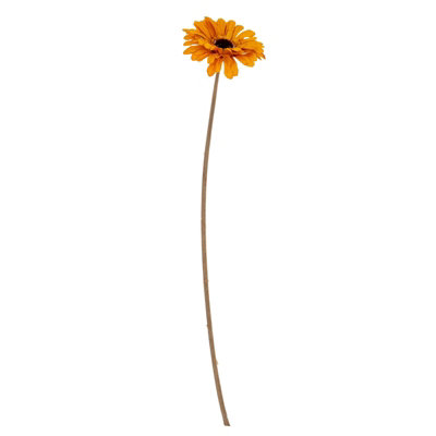 Wyld Haus Set Of 3 Orange Gerbera Artificial Flower Stems 530mm Tall from B&Q