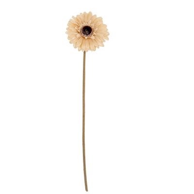 Wyld Haus Set Of 3 Cream Gerbera Artificial Flower Stems from B&Q