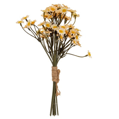 Wyld Haus Set Of 3 Cream Silk Daisy Bunches   Lifelike Artificial Flowers from B&Q
