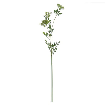 Wyld Haus Set Of 3 Artificial Cow Parsley (Ammi) Stems Green Faux Flowers from B&Q
