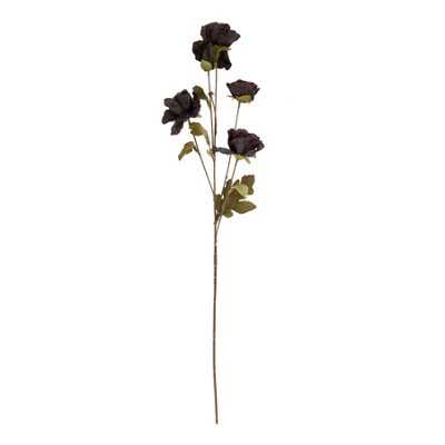 Wyld Haus Set Of 3 Tall Artificial Black Poppy Stems from B&Q