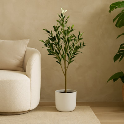 Wyld Haus Toscana 100Cm Artificial Olive Tree Pot Not Included from B&Q