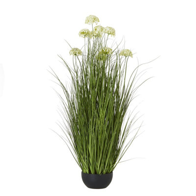 Wyld Haus 70Cm White Allium Artificial Plant (Pot Not Included) from B&Q