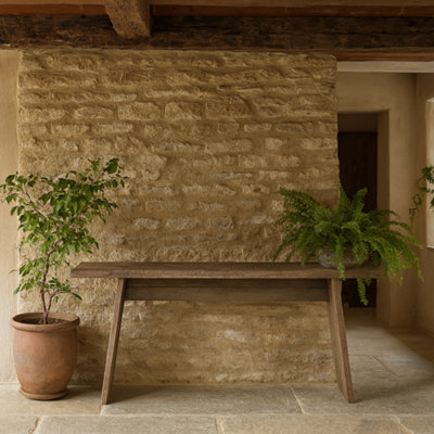 Wyld Haus Maldives Weathered Oak Console Table from B&Q