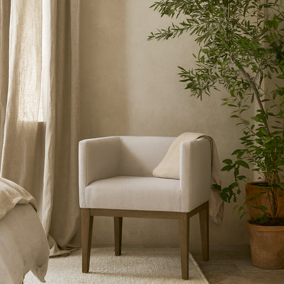 Wyld Haus Jacarei Natural Linen And Oak Accent Chair By from B&Q