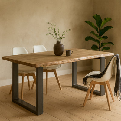Wyld Haus Wellington 200Cm Live Edge Acacia Dining Table6 Seater from B&Q