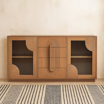 Wyld Haus New Mexico Large Mango Wood Sideboard With 4 Drawers And 2 Doors from B&Q