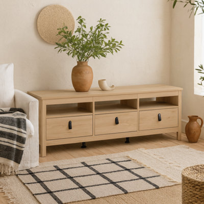 Wyld Haus Wildberry Jackson Hickory Oak Tv Unit With 3 Drawers from B&Q