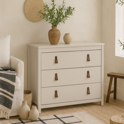 Wyld Haus Wildberry Cashmere 3-Drawer Wooden Chest Compact Tall Dresser from B&Q