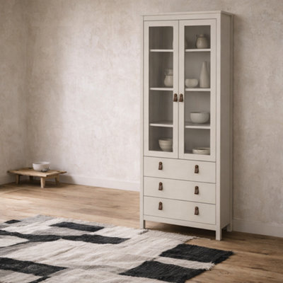 Wyld Haus Wildberry Cashmere China Cabinet2 Glass Doors3 Drawers1990mm from B&Q