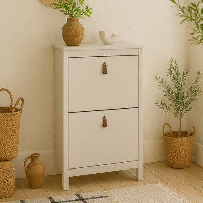 Wyld Haus Wildberry Cashmere Wooden Shoe Cabinet 2 Flip-Down Doors from B&Q