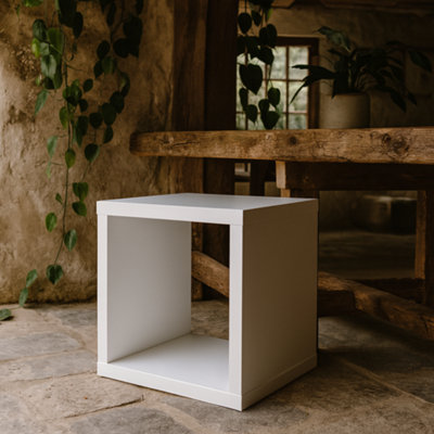 Wyld Haus Mauro Small Cube Storage Unit In Matt White from B&Q