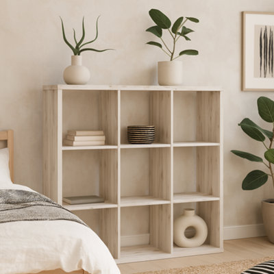 Wyld Haus Shanghai Sand Oak Effect 3X3 Storage Unit from B&Q
