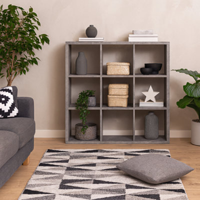 Wyld Haus Shanghai Concrete Grey 3X3 Storage Unit from B&Q