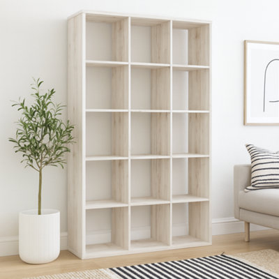 Wyld Haus Shanghai Sand Oak Effect 3X5 Cube Storage Unit 1072X329X1763mm from B&Q