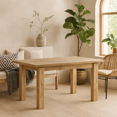 Wyld Haus Faro 8-Seater Extendable Dining TableArtisan Oak Effect from B&Q