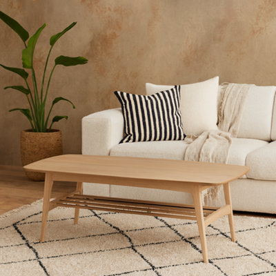 Wyld Haus Milan Oak Veneer Coffee Table With Lower Shelf from B&Q