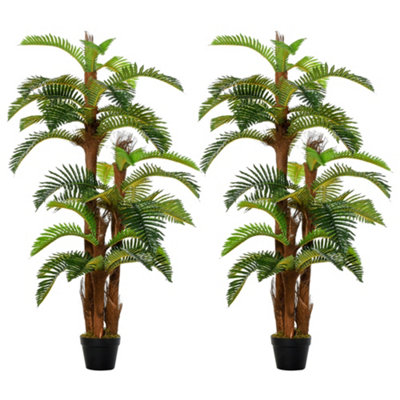 Wyld Haus Vira Nole Set Of 2 Artificial Tropical Fern-Style Plants In Pots150Cm Tall from B&Q