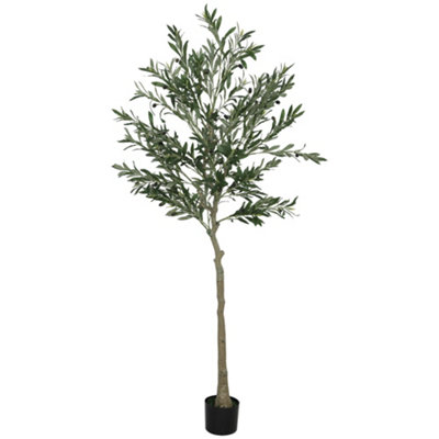 B&Q -  Rorile 180Cm Artificial Olive Tree With Silk Leaves And Stable Potted Base