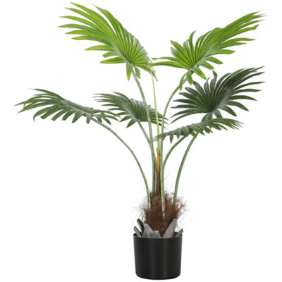 Wyld Haus Mazili 94Cm Artificial Palm Tree With Realistic Leaves And Coir-Effect Pot from B&Q