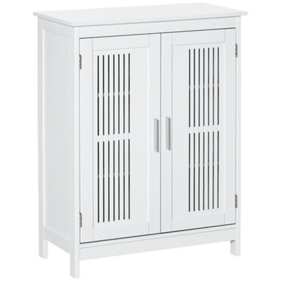 Wyld Haus Vaco Modern White Freestanding Bathroom Floor Storage Cabinet L60 X D30 X H80Cm from B&Q
