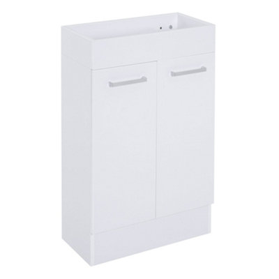 Wyld Haus Rare Yomi 50Cm Under-Sink Cloakroom Vanity Unit With Ceramic BasinWhite Gloss from B&Q