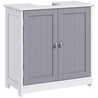 Wyld Haus Rova Under-Sink Cabinet 60X30X60 CmGrey And WhiteAdjustable Shelf from B&Q