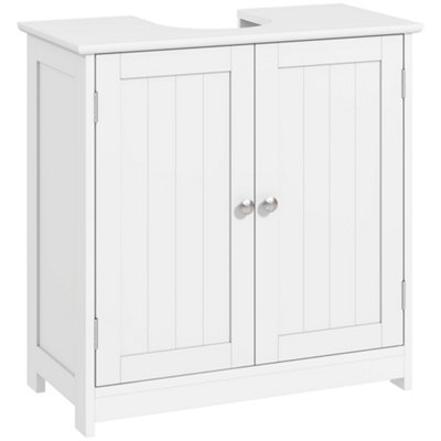 Wyld Haus Faka White Under-Sink Vanity CupboardDouble Doors600 X 600 X 300 mm from B&Q