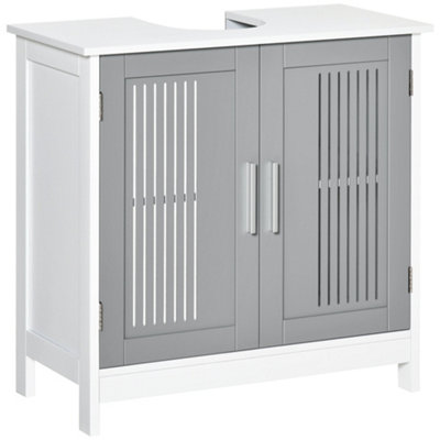 Wyld Haus Nelike Grey Under-Sink Vanity Unit60 X 30 X 60 CmDouble Doors With Adjustable Shelf from B&Q