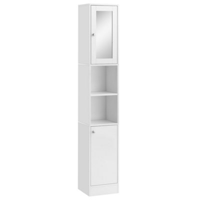 Wyld Haus Sokana Tall Freestanding Bathroom Cabinet With Mirror And Adjustable ShelvesWhite1800mm from B&Q