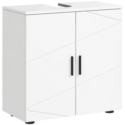 Wyld Haus Badosu Luni 60W X 30D X 60H Cm Under-Sink Bathroom Storage Cabinet WhiteAdjustable Shelving from B&Q