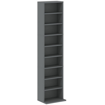 Wyld Haus Hato Vimi Grey Narrow Cd Storage Tower 260-Disc Capacity 33W X 24D X 140H Cm from B&Q