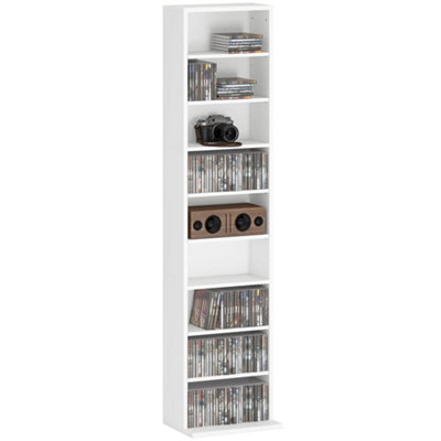 Wyld Haus Sovi Mora Narrow White Cd Storage Unit260-Disc Capacity33W X 24D X 140H Cm from B&Q