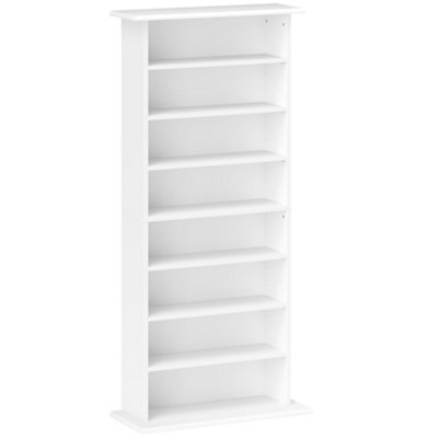 Wyld Haus Talasa Wood White Cd Storage Unit360 Disc Capacity58W X 24D X 126.3H Cm from B&Q